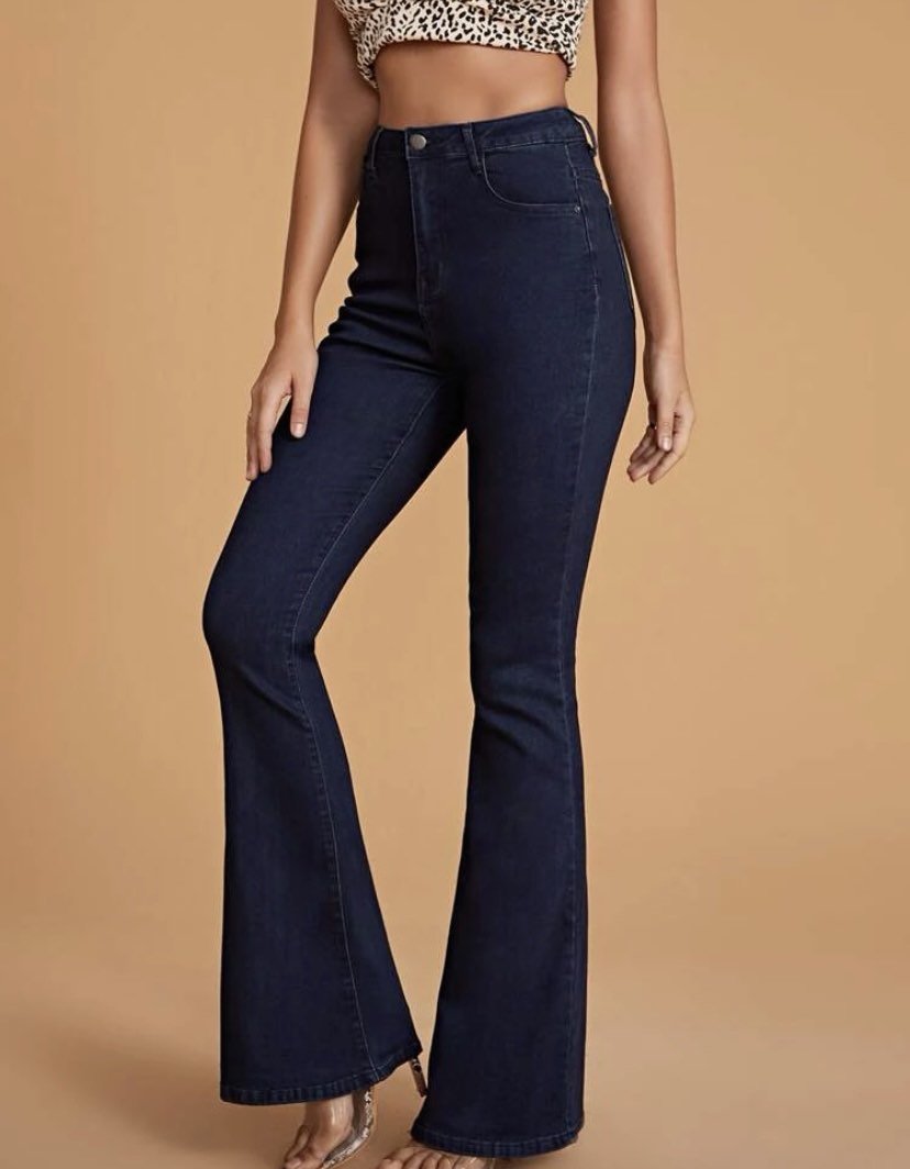 High Waist Skinny Flare Jeans