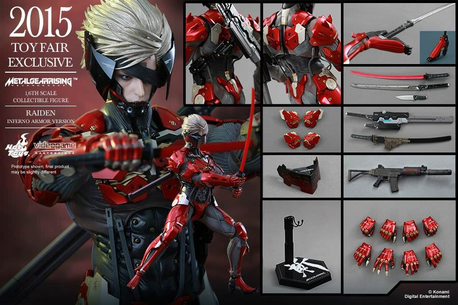 HOT TOYS VGM 19 METAL GEAR RISING REVENGEANCE RAIDEN INFERNO