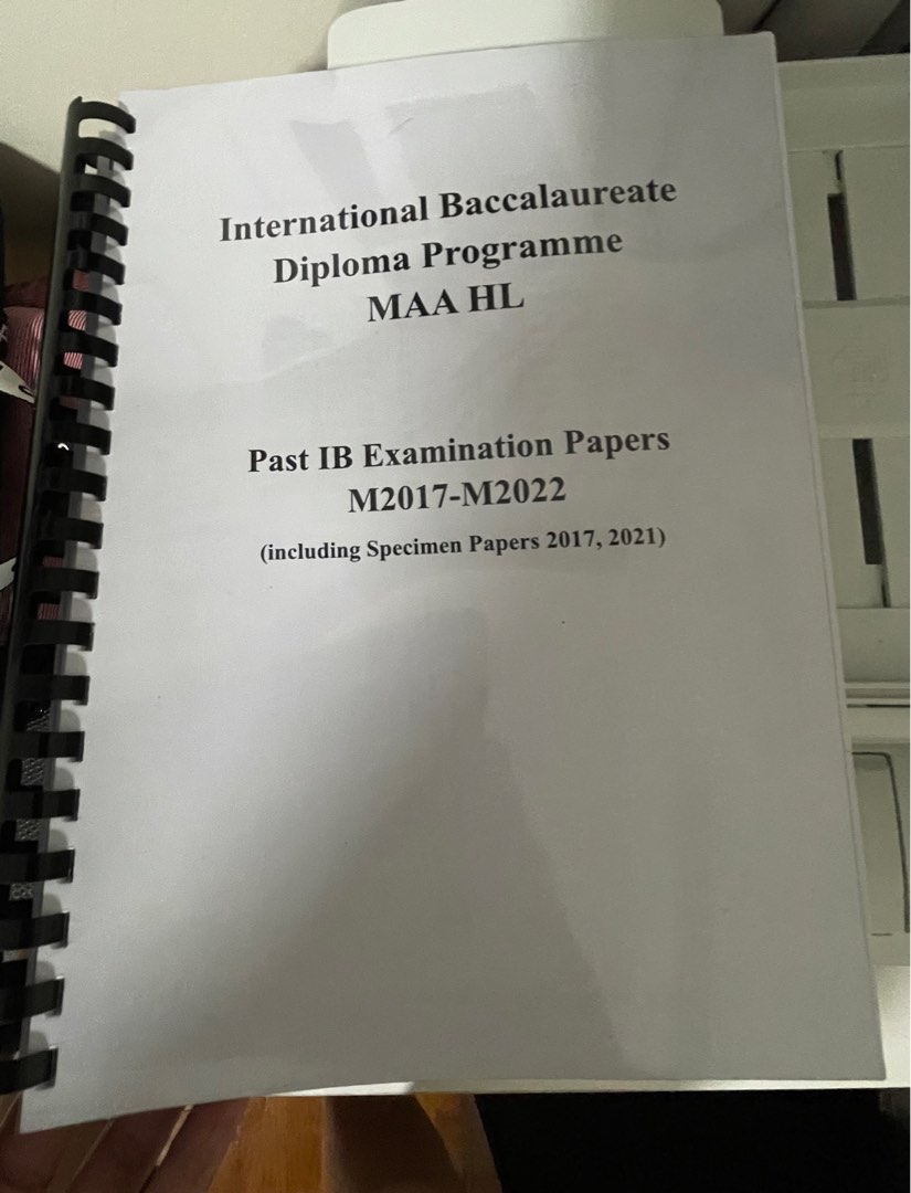 IB Math AA HL past year papers, Hobbies & Toys, Books & Magazines, Assessment Books on Carousell