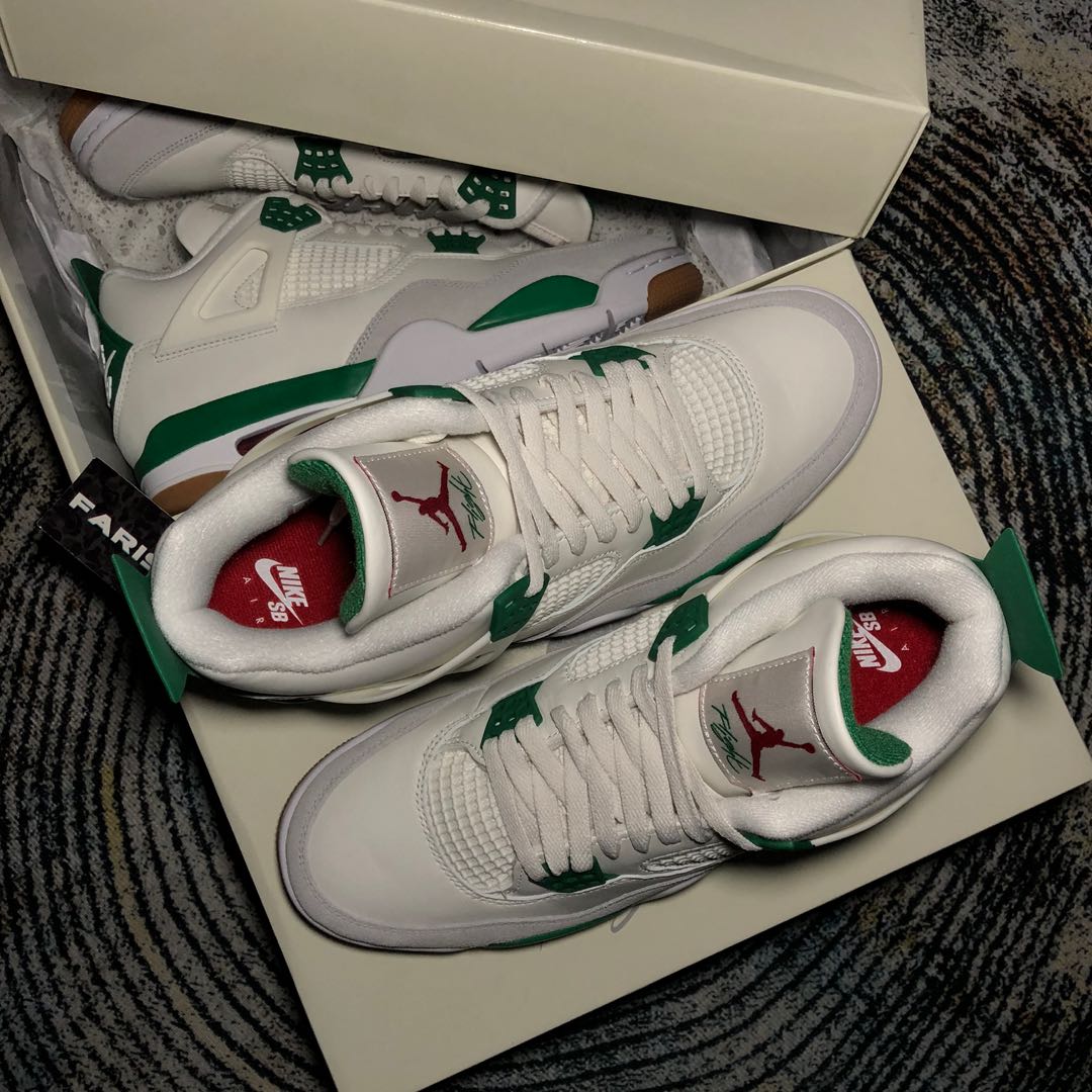 Jordan 4 x Nike SB 'Pine Green', Men's Fashion, Footwear, Sneakers