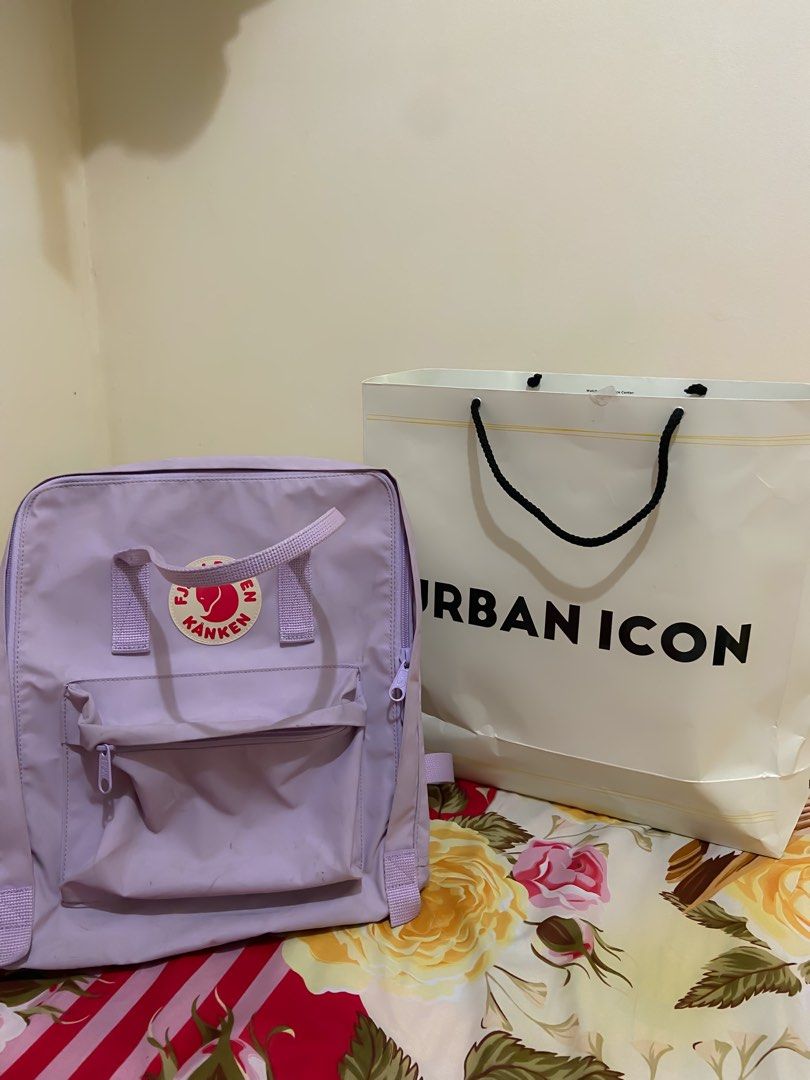 TAS KANKEN PASTEL LAVENDER, Fesyen Wanita, Tas Dompet di Carousell
