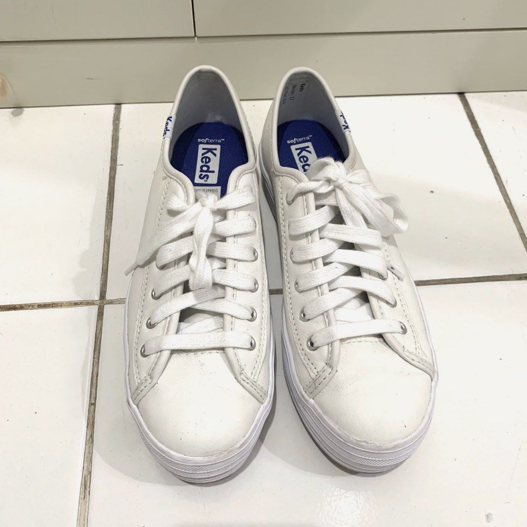 Keds Triple Kick Core Leather White Platform 37
