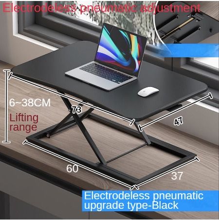 Laptop Lifting Table Adjustable Monitor Stand Desktop Riser Wooden Rack ...