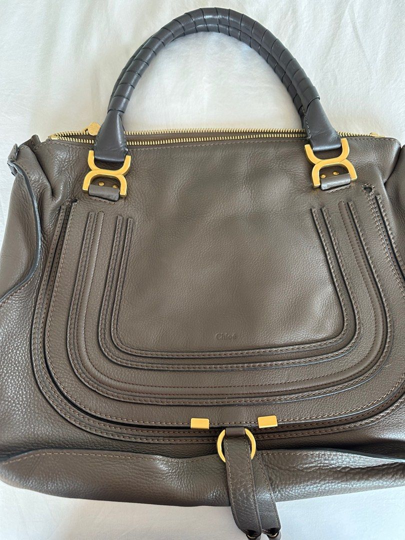 Chloe marcie large leather satchel bag best sale