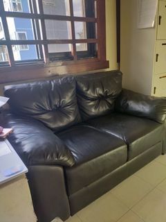 Leather couch / sofa