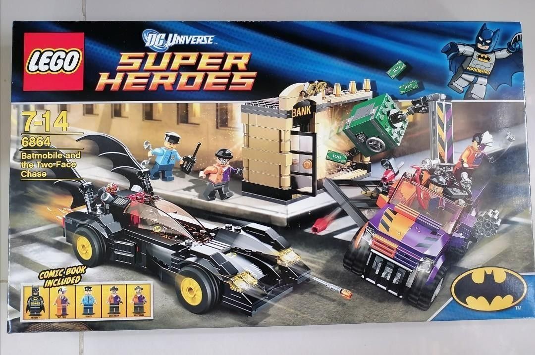 Lego 2012 DC Comics Super Heroes Batman 6864 Batmobile and the Two-face  Chase, Hobbies & Toys, Toys & Games on Carousell