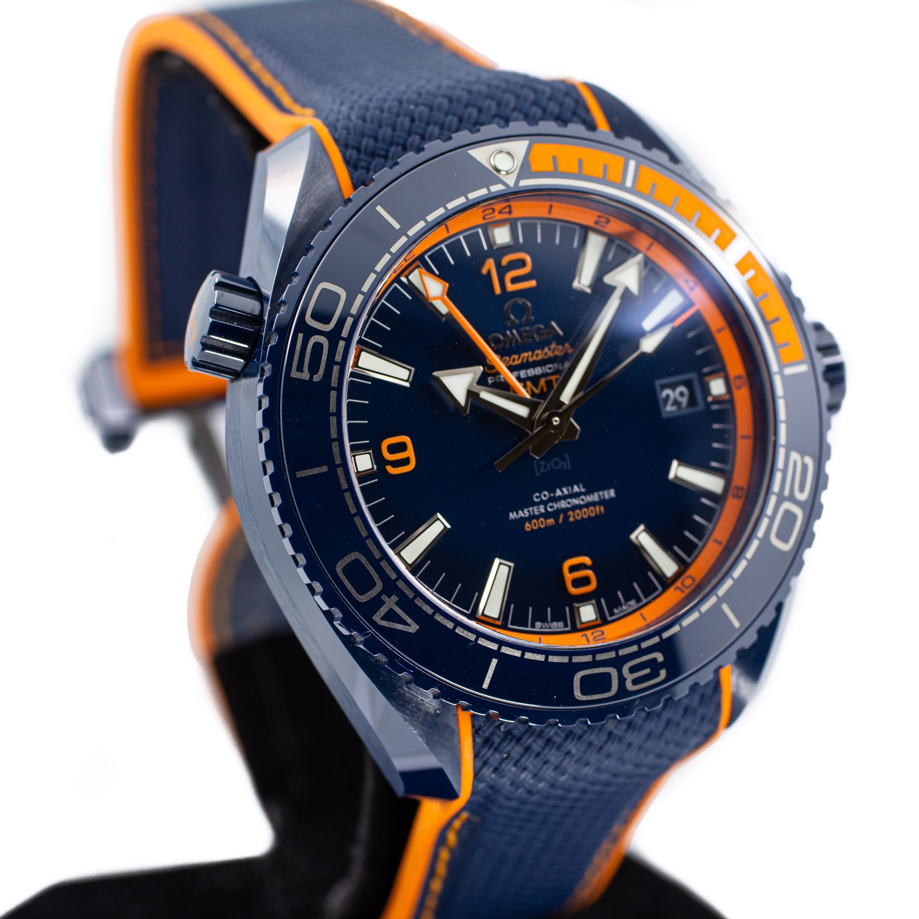 omega seamaster orange blue