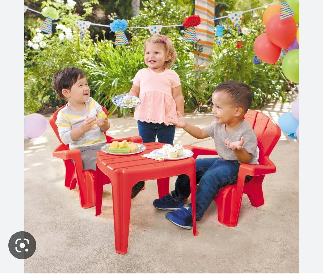 Little Tikes Garden Table and Chairs Set, Babies & Kids, Baby Nursery
