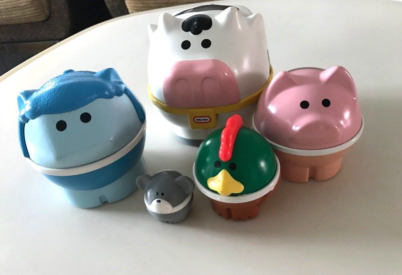 Little Tikes Stacking Nesting Farm Animals Toys Vintage Toys