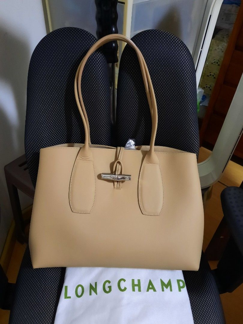 Longchamp Roseau Leather Tote Bag Luxury Bags Wallets on Carousell