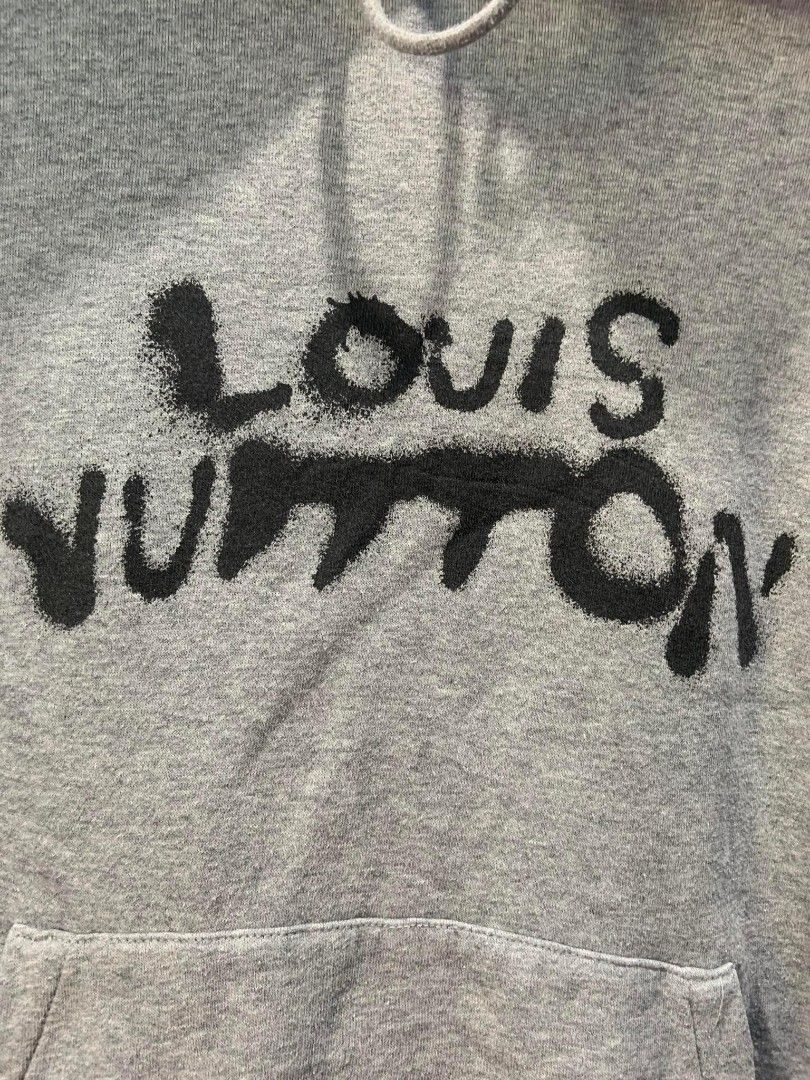 Louis Vuitton Neon Working Man Hoodie Grey Men's - FW21 - US