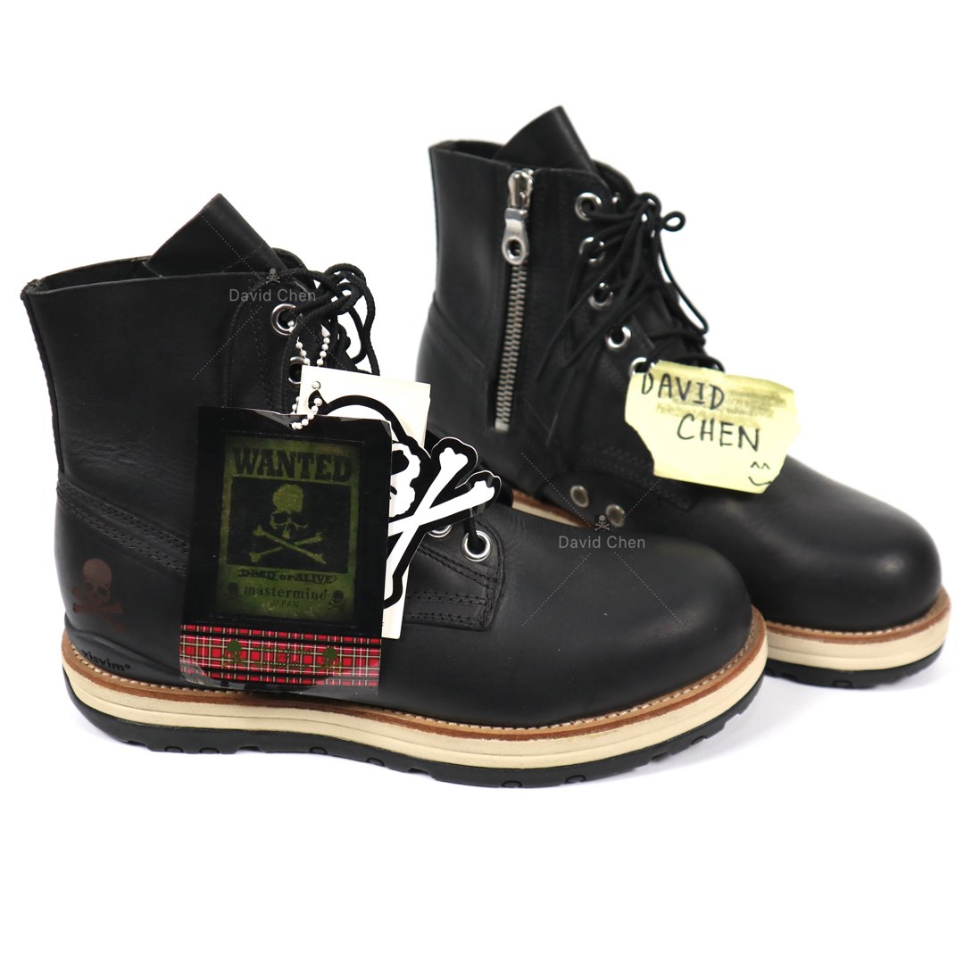 Mastermind Japan MMJ 12AW Neworder x Visvim 7hole 黑色高筒