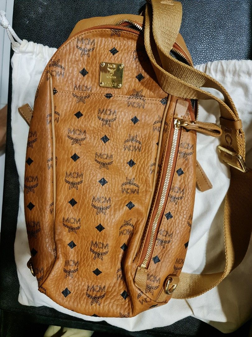 Mcm sling shop bag men