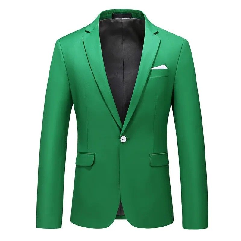 Men suit .men Jacket green blue purple yellow brown green light blue light brown pink white red black suit blazer Jacket 15 colors blazer jacket size