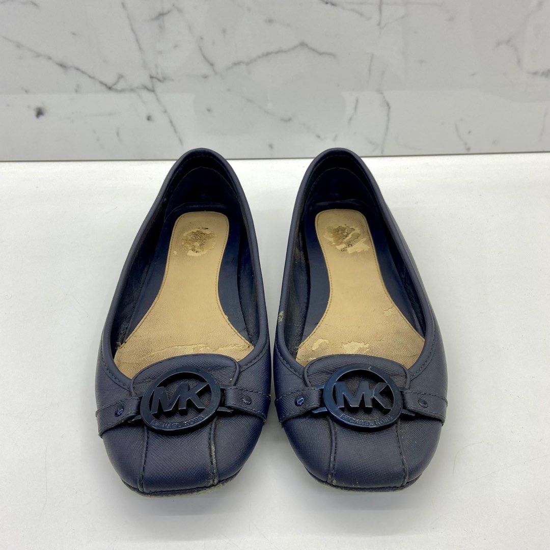 Michael kors navy flats new arrivals
