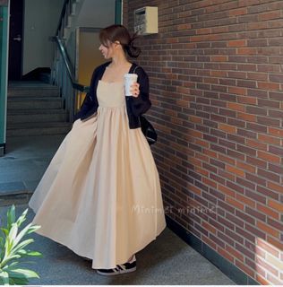 Minimei追加款✪韓系韓版歐美風氣質風百搭♡♡ 氣質設計感吊帶連衣裙