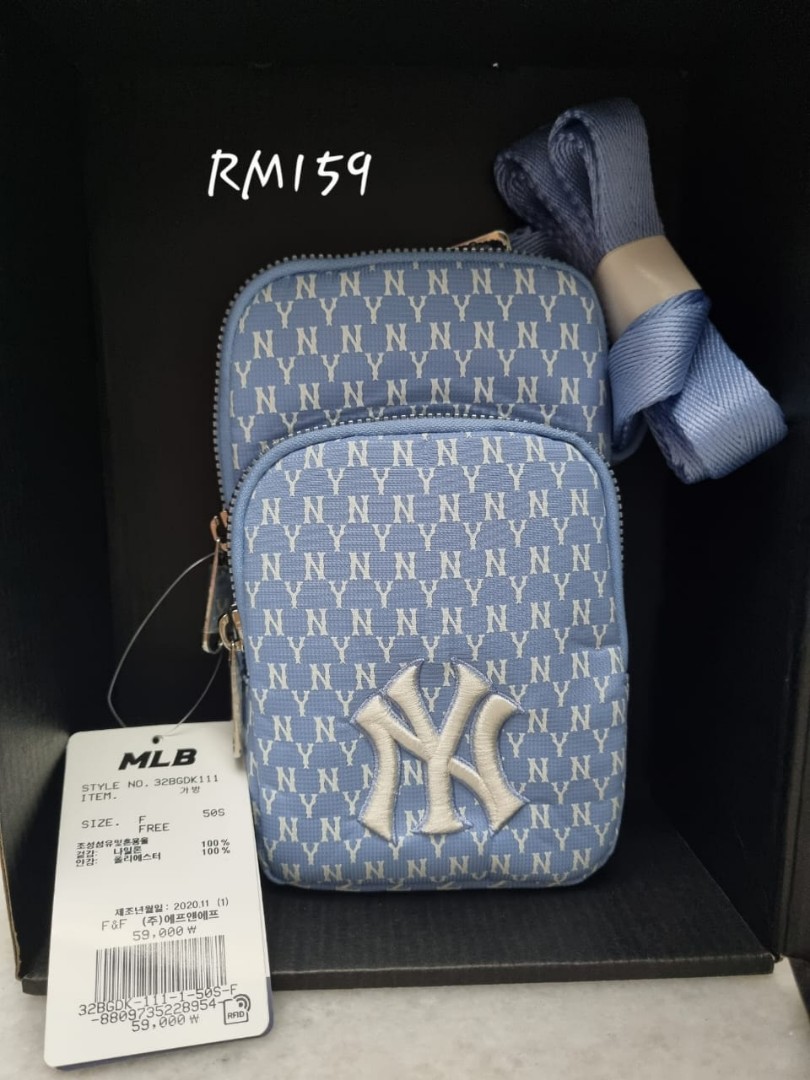 Túi MLB Monogram Jacquard Hobo Bag New York Yankees Blue  32BG33111    NLH Sneakers