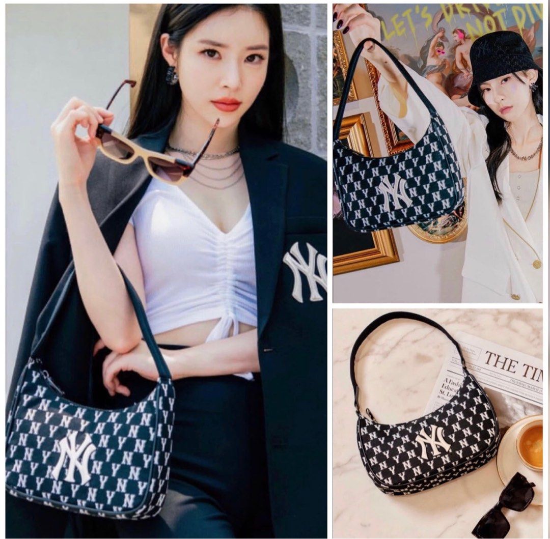 MLB Korea Monogram Unisex Street Style Crossbody Bag