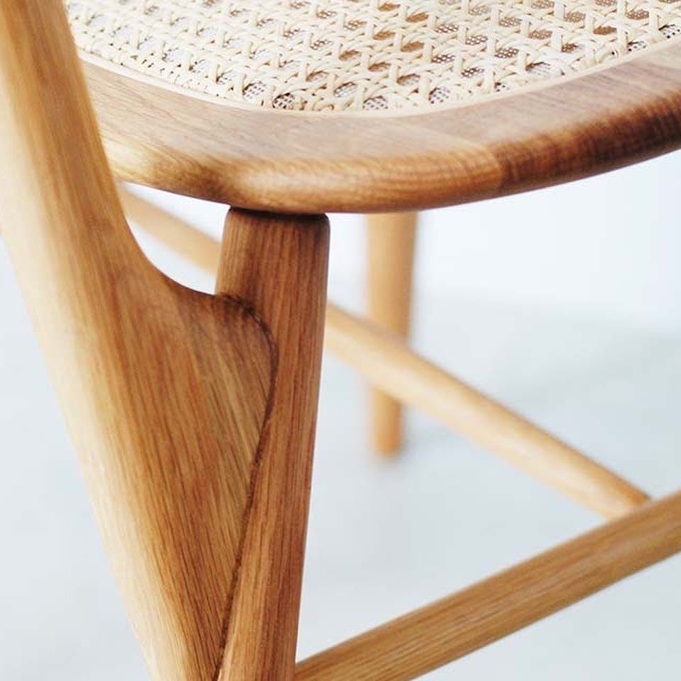 MUJI Convento Chair (rattan and oak based), Furniture & Home Living ...