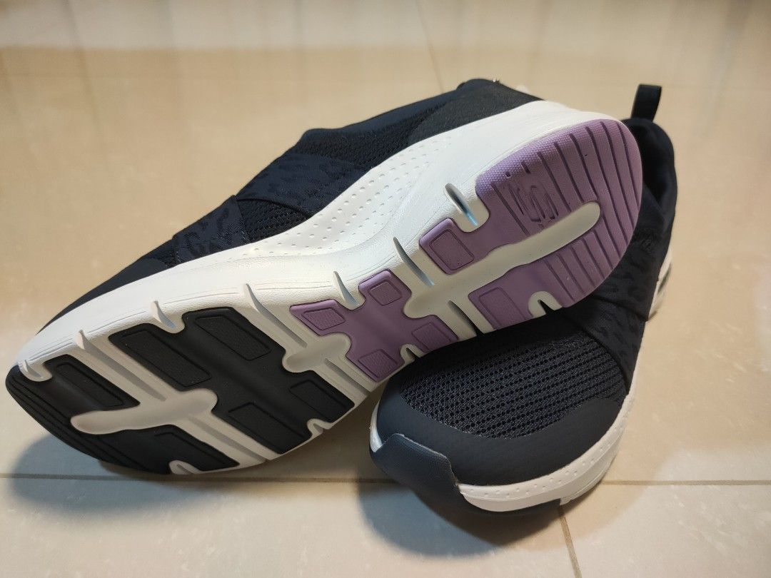 navy ladies sketchers