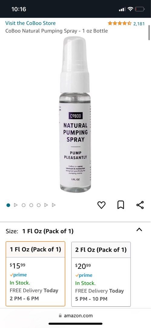 CoBoo Natural Pumping Spray