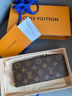 Louis Vuitton M60171 Clémence Wallet, Black, One Size
