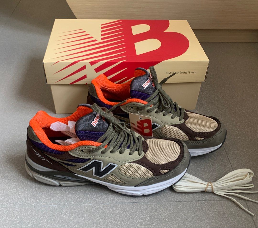 現貨New Balance 990v3 M990BT3 MADE in USA size 42.5, 男裝, 鞋, 波