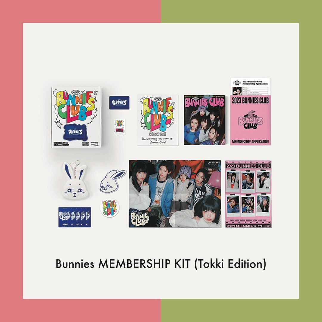 NEWJEANS BUNNIES MEMBERSHIP 2023 KIT TOKKI EDITION 周邊小卡