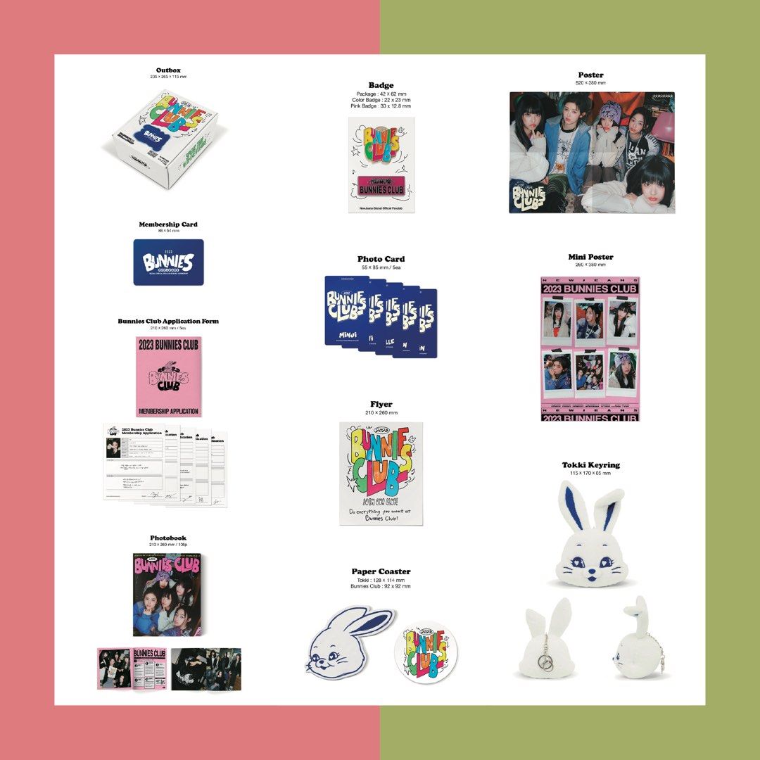 NEWJEANS BUNNIES MEMBERSHIP 2023 KIT TOKKI EDITION 周邊小卡代購