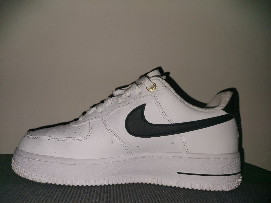 Nike Air Force 1 Low '07 LV8 40th Anniversary White Black, Men's Fashion,  Footwear, Casual Shoes on Carousell