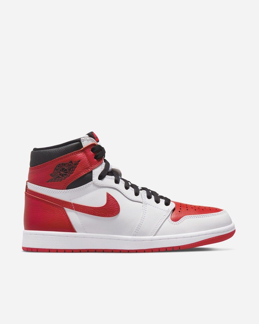 Air jordan 1 high og red and white cheap