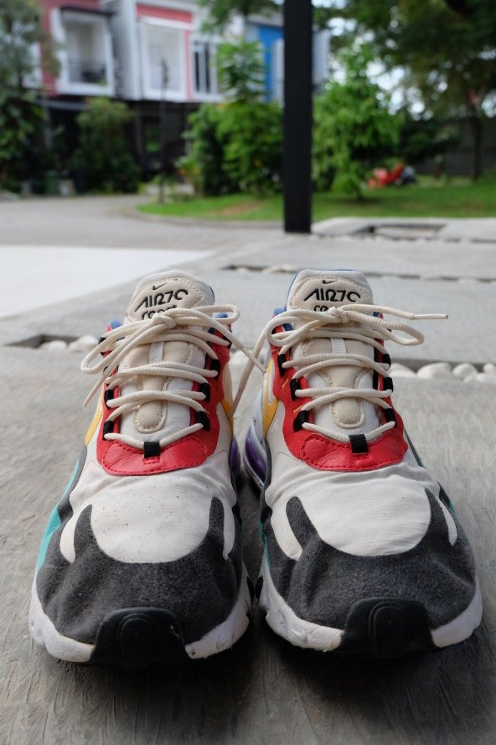 Nike Air Max 270 React Bauhaus Size 45 Made in Vietnam Fesyen Pria Sepatu Sneakers di Carousell