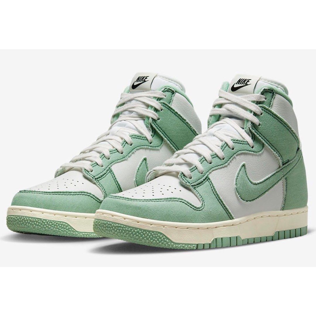 Green nike dunks high Sale