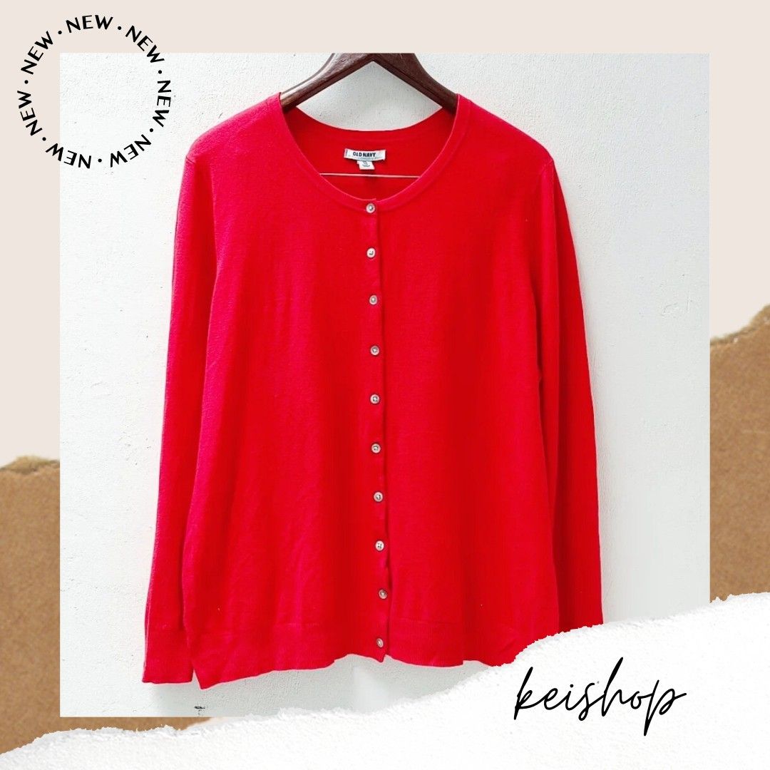 Old navy orange cardigan top