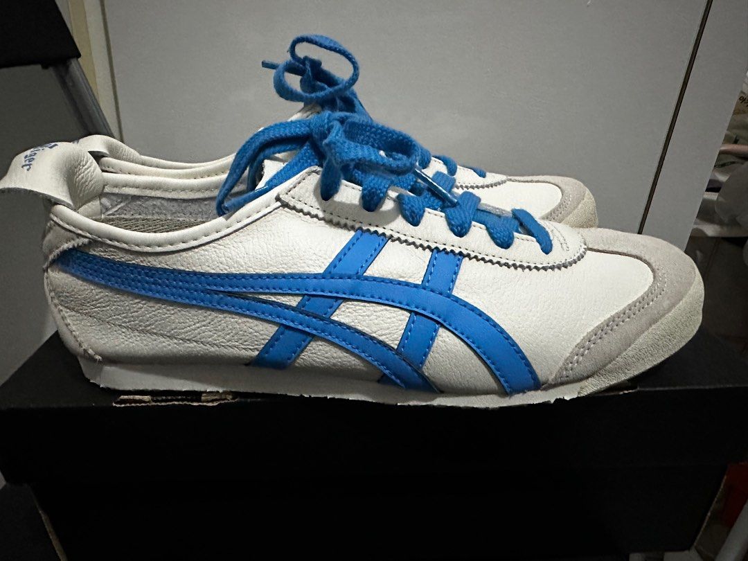 Onitsukatiger (Category: Sneakers) located in Singapore. Submitted by mdmdecluttering (Listing ID 1223753721, Image 3). Description: Brand new US unisex 7 women 8.5 .