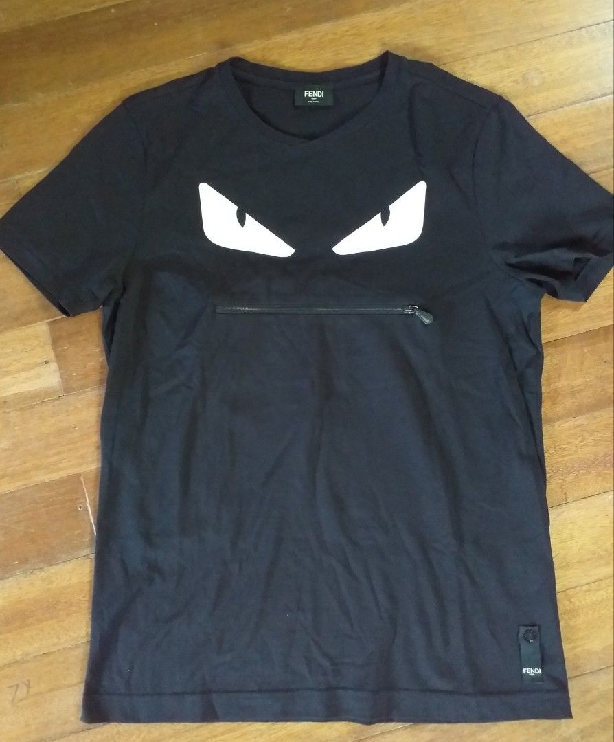 Fendi t sales shirt zip
