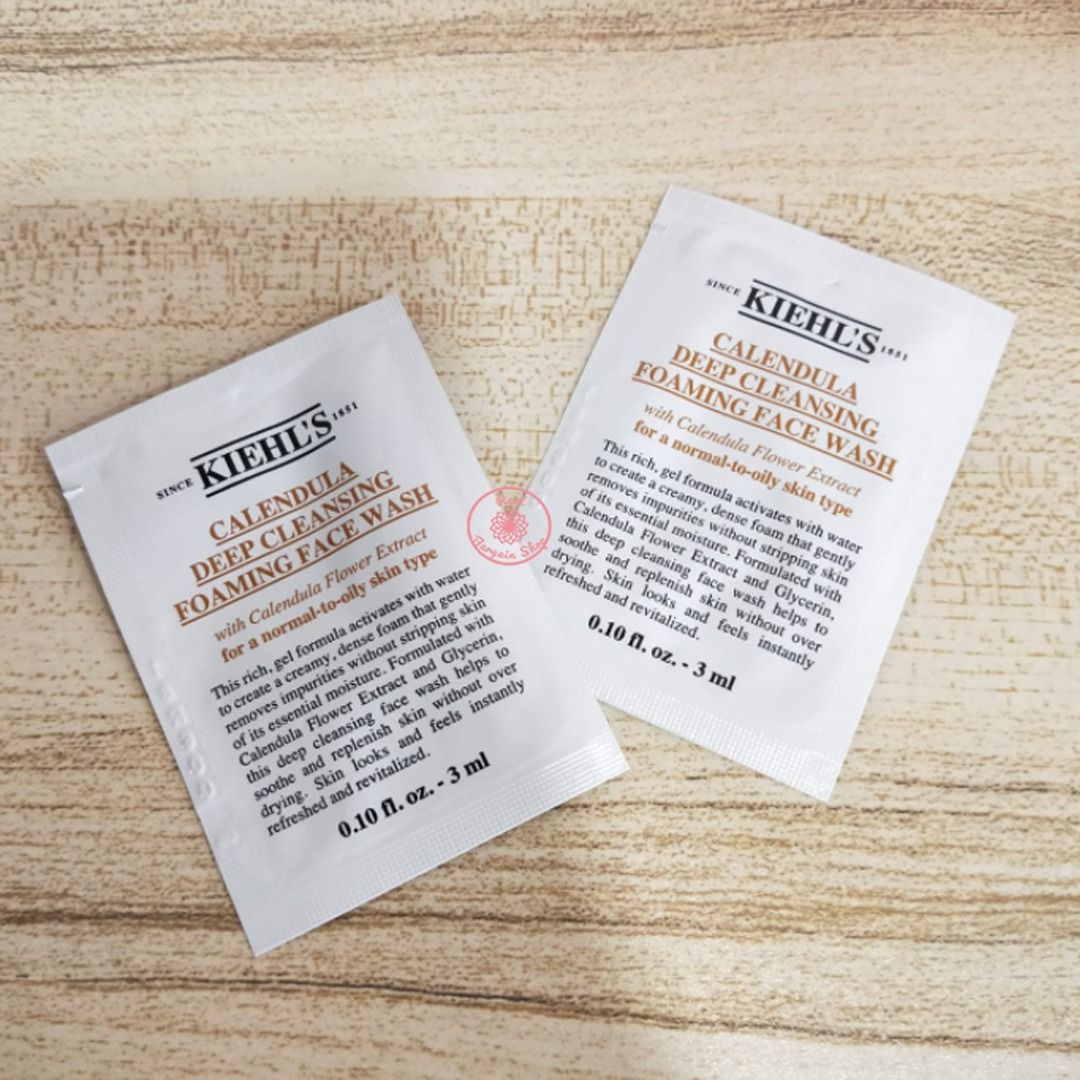 [Original] KIEHL'S CALENDULA Deep Cleansing Foaming Face Wash 3ml ...