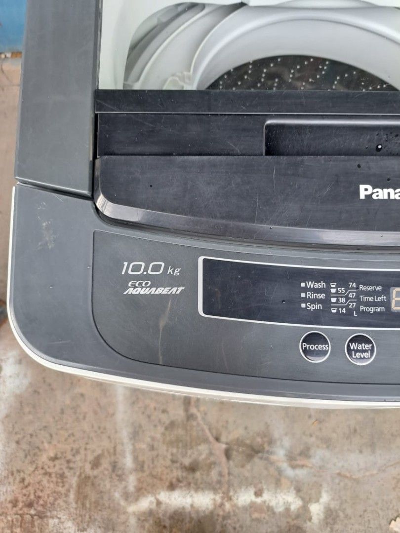 Panasonic top load washing machine 10 kg, TV & Home Appliances, Washing