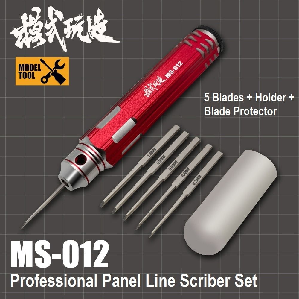 Panel Line Scriber Knife Tool Set - for Gundam & Plastic Models Panel Line  Deepening/Carving 0.1 0.2 0.3 mm, Hobbies & Toys, Toys & Games on Carousell