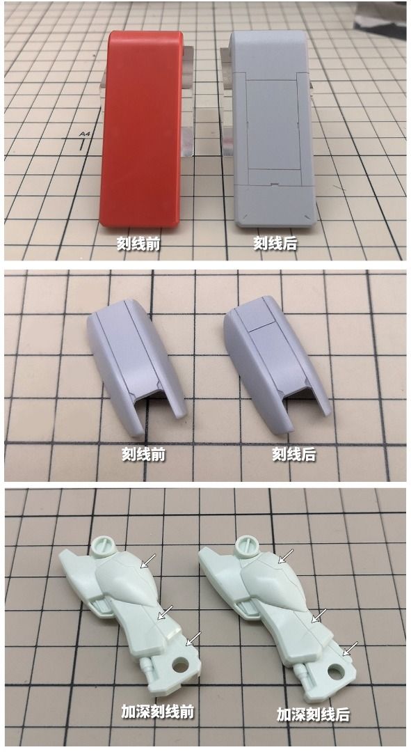 Panel Line Scriber Knife Tool Set - for Gundam & Plastic Models Panel Line  Deepening/Carving 0.1 0.2 0.3 mm, Hobbies & Toys, Toys & Games on Carousell