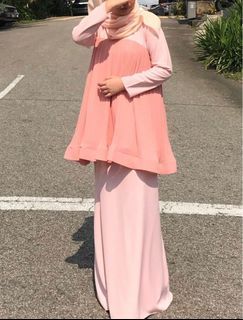 PEACH Baju Kurung ELRAH