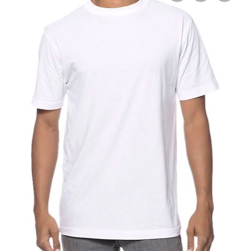 Plain White Shirt, Men's Fashion, Tops & Sets, Tshirts & Polo Shirts on