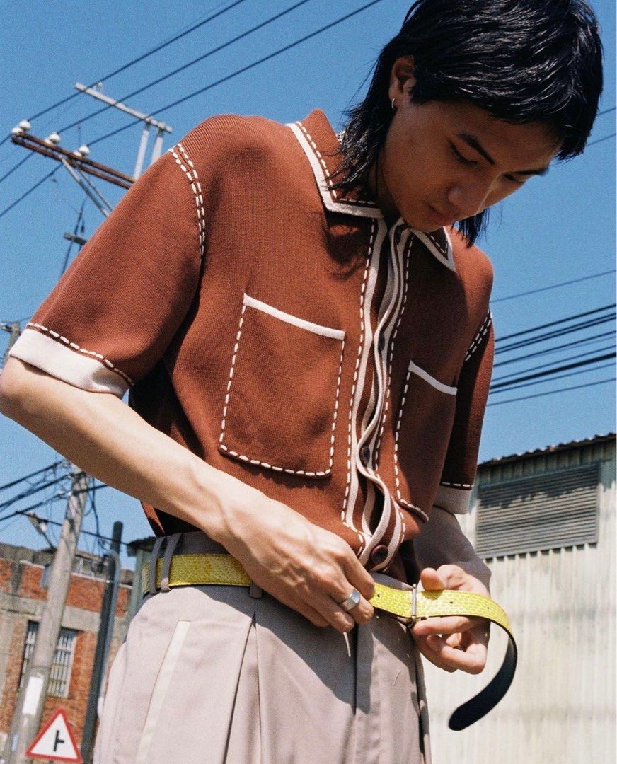 plateau studio - italian knit shirt 針織短襯衫