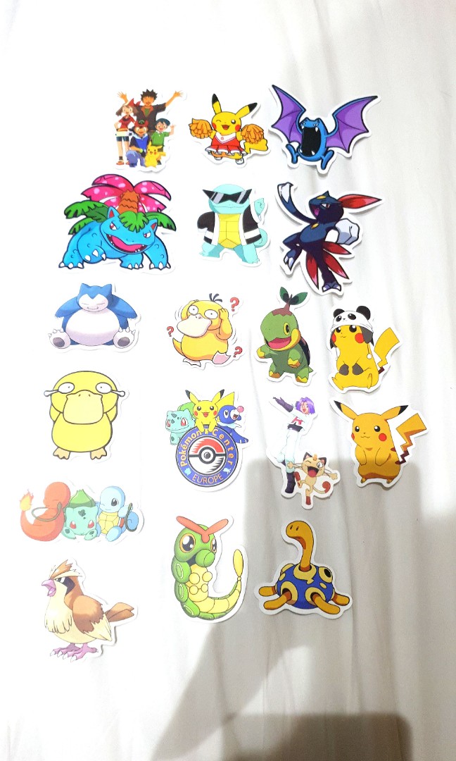 Pokemon Stickers, Hobbies & Toys, Memorabilia & Collectibles, Vintage ...