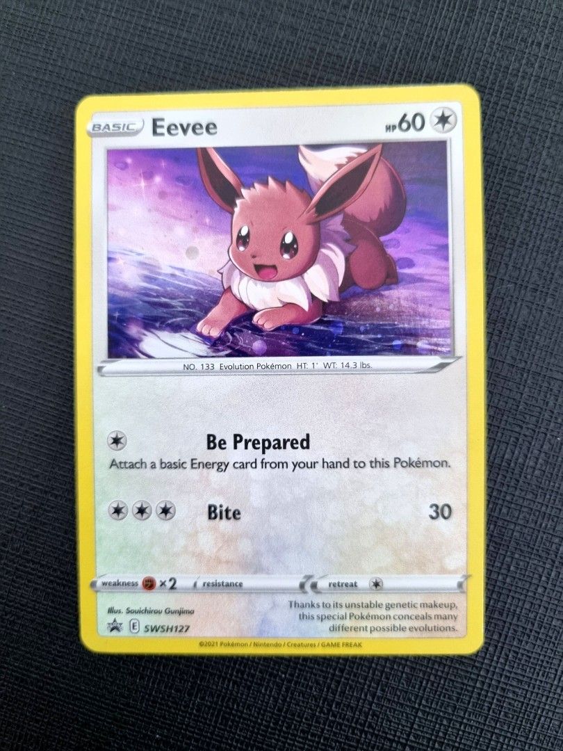 Pokemon Promo Card Pokmon TCG Eevee EX Promo Card - Holographic Fan Art,  Near Mint Condition Full Art Fan Art Card