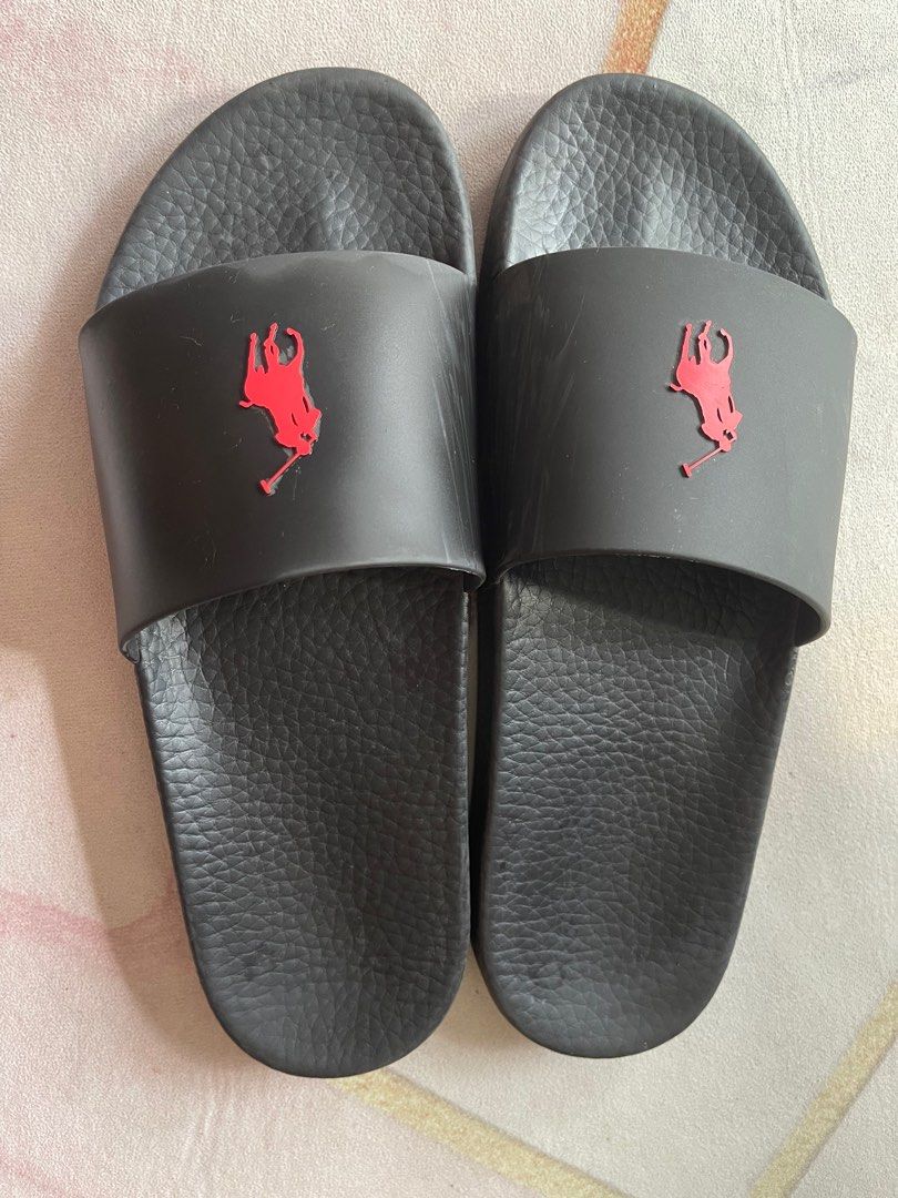Red cheap polo slides
