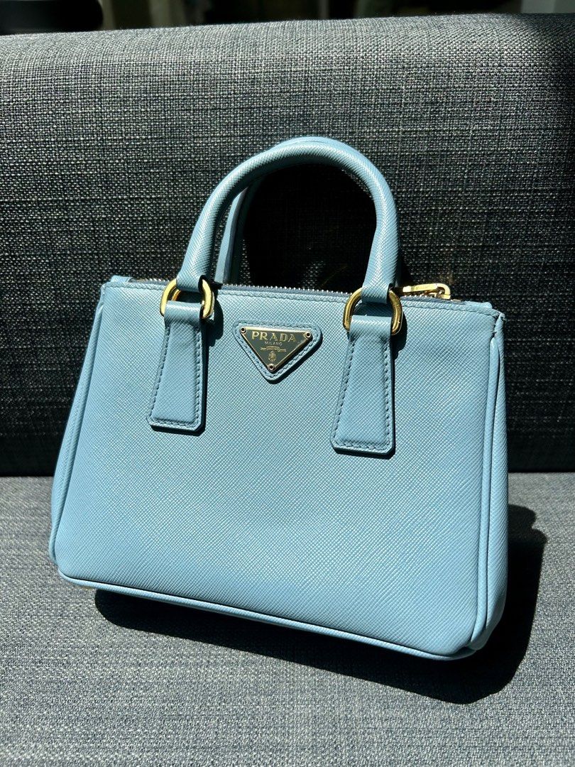 Prada - Galleria Mini Saffiano Lux Papaya