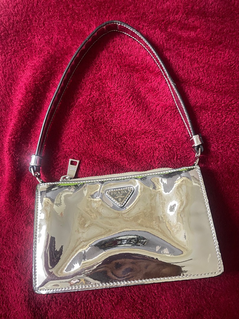 Prada Mirror Vernis Bag, Luxury, Bags & Wallets on Carousell