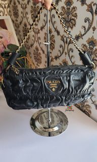 Prada ruffle shoulder