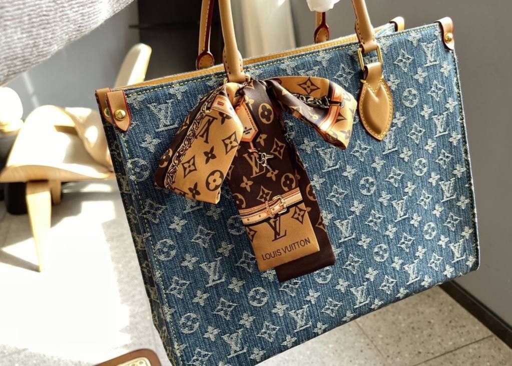 PRE-ORDERFOR UNISEX- Premium Quality Louis Vuitton Denim Tote, Women's  Fashion, Bags & Wallets, Tote Bags on Carousell